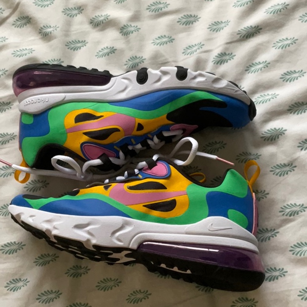 Nike Air Max 270 React GS 'Gumball' | Multi-Color | Kid's Size 6Y - Gently Worn
